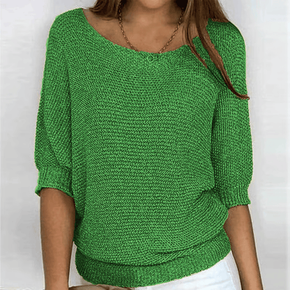 Stylub Irise™ | Lichte Zomertrui met 3/4 Mouwen – Comfort & Casual Elegantie