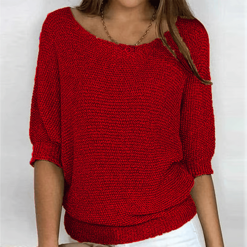 Stylub Irise™ | Lichte Zomertrui met 3/4 Mouwen – Comfort & Casual Elegantie