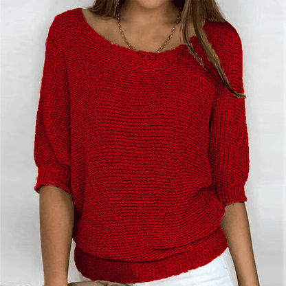 Stylub Irise™ | Lichte Zomertrui met 3/4 Mouwen – Comfort & Casual Elegantie