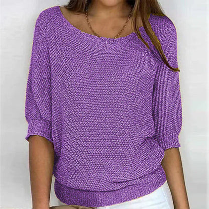 Stylub Irise™ | Lichte Zomertrui met 3/4 Mouwen – Comfort & Casual Elegantie