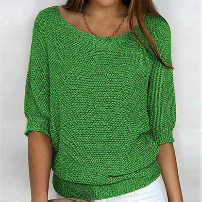 Stylub Irise™ | Lichte Zomertrui met 3/4 Mouwen – Comfort & Casual Elegantie