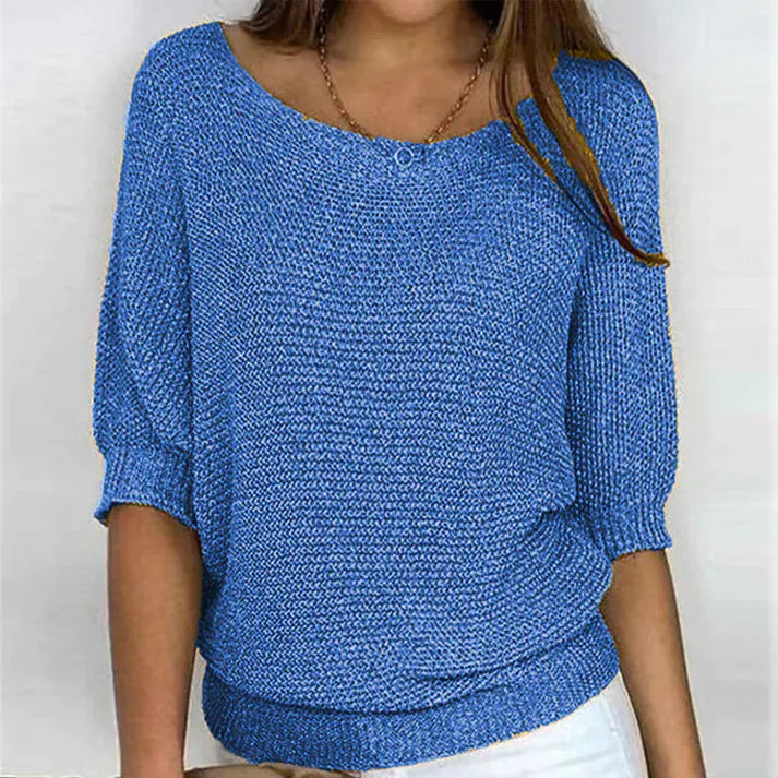 Stylub Irise™ | Lichte Zomertrui met 3/4 Mouwen – Comfort & Casual Elegantie