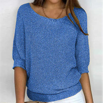 Stylub Irise™ | Lichte Zomertrui met 3/4 Mouwen – Comfort & Casual Elegantie