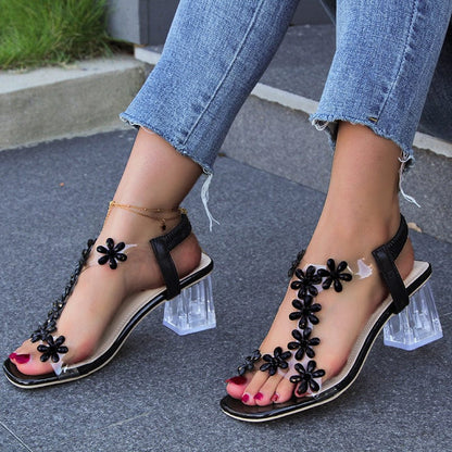 stylub ISLA - Flower and Rhinestone Heel