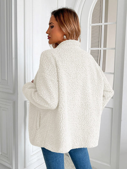 stylub Ivy Lane Zip Up Long Sleeve Fuzzy Jacket