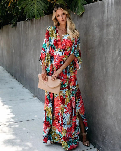 stylub Juniper - Boho Breeze Kimono Maxi Dress