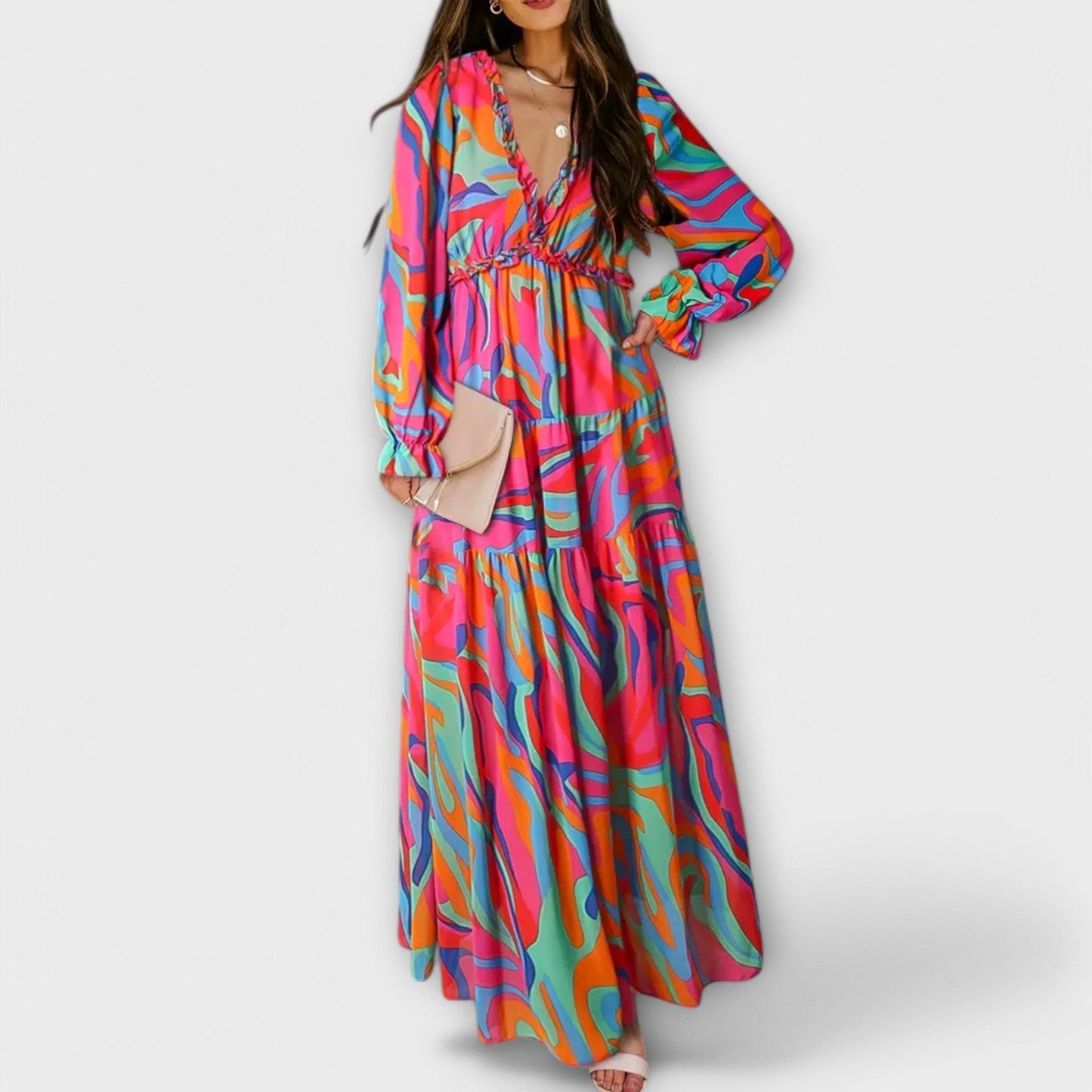 stylub Juno - Elegant Floral Maxi Dress
