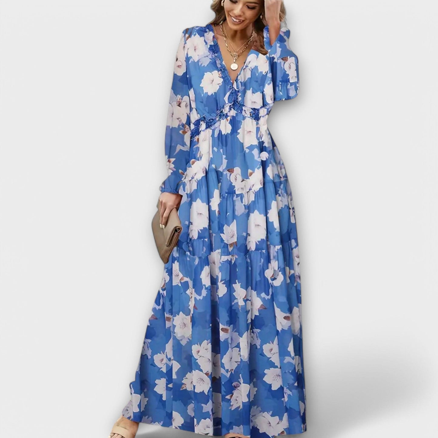 stylub Juno - Elegant Floral Maxi Dress