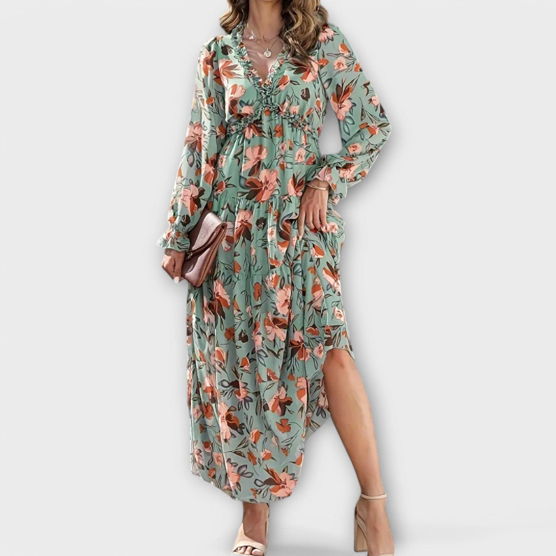 stylub Juno - Elegant Floral Maxi Dress