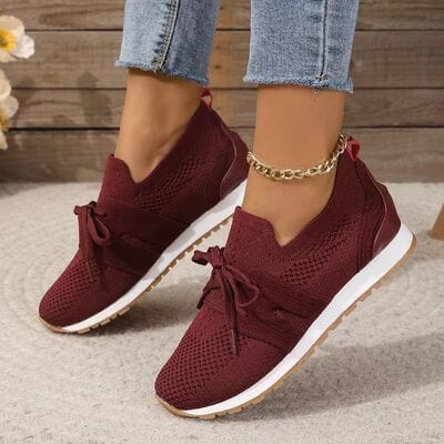 stylub Lace Up Round Toe Woven Athletic