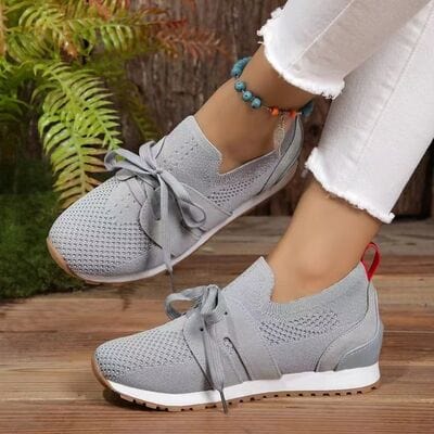 stylub Lace Up Round Toe Woven Athletic