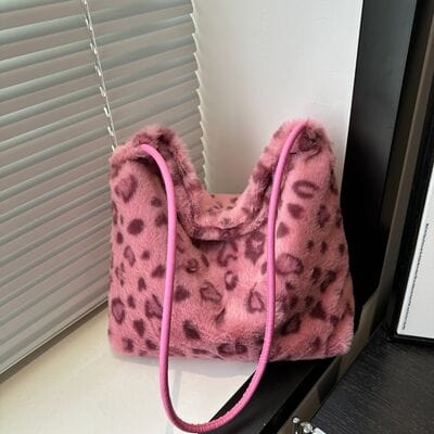 stylub Leopard Furry Shoulder Bag
