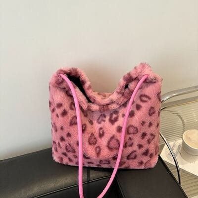 stylub Leopard Furry Shoulder Bag