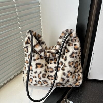 stylub Leopard Furry Shoulder Bag