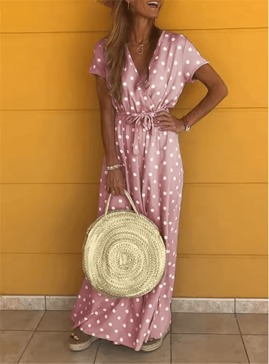 stylub Maeve - Classic Charm Polka Dot Wrap Dress