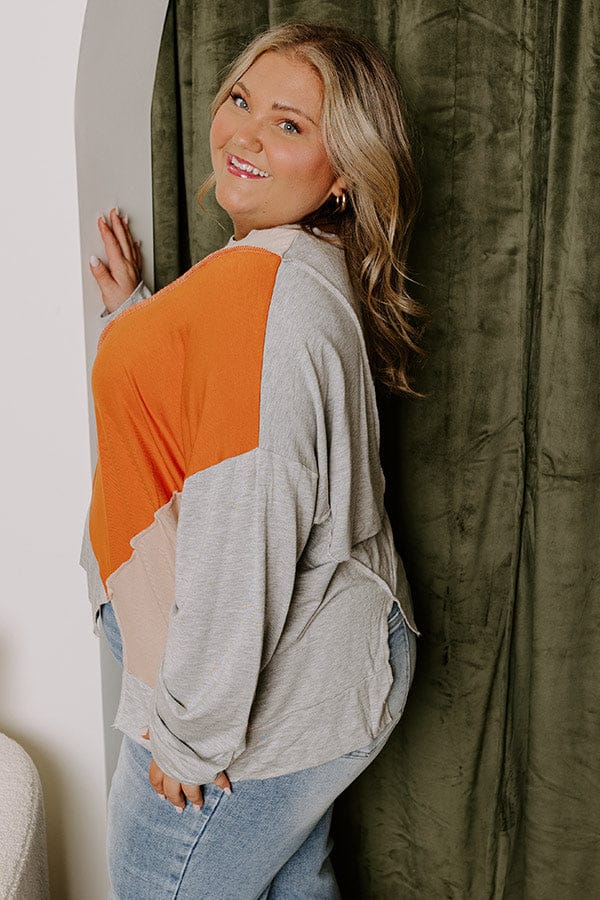 Stylub Maple Morning Colorblock Sweatshirt Curves