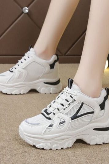 stylub Mesh Lace Up Platform Sneakers