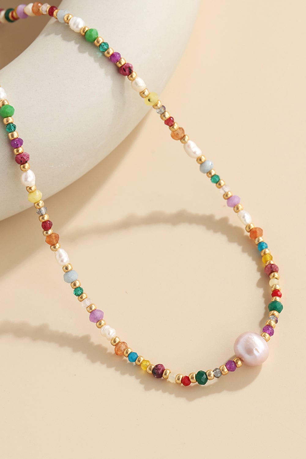 stylub Multicolored Bead Necklace