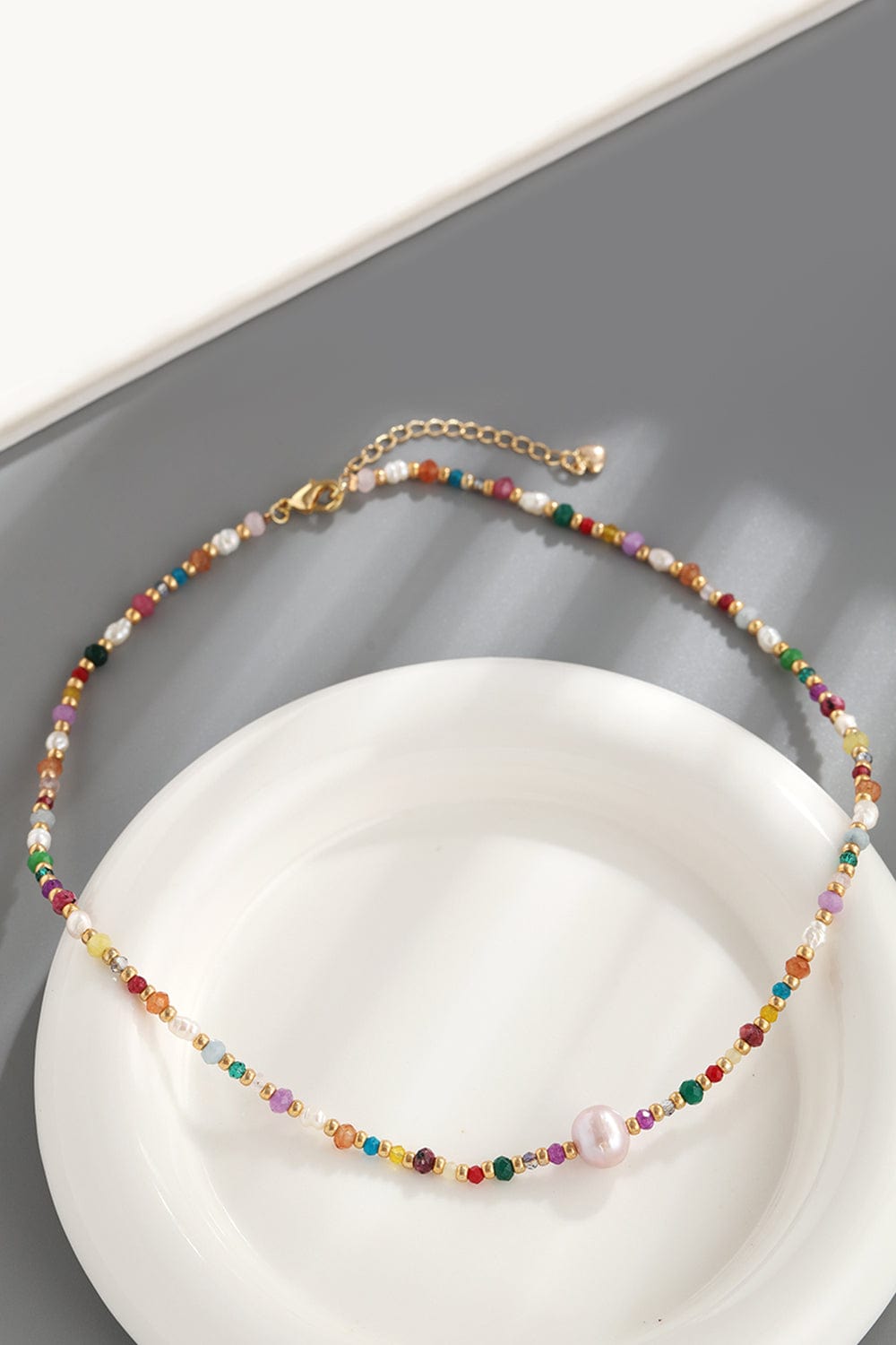 stylub Multicolored Bead Necklace