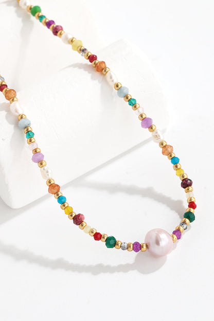 stylub Multicolored Bead Necklace