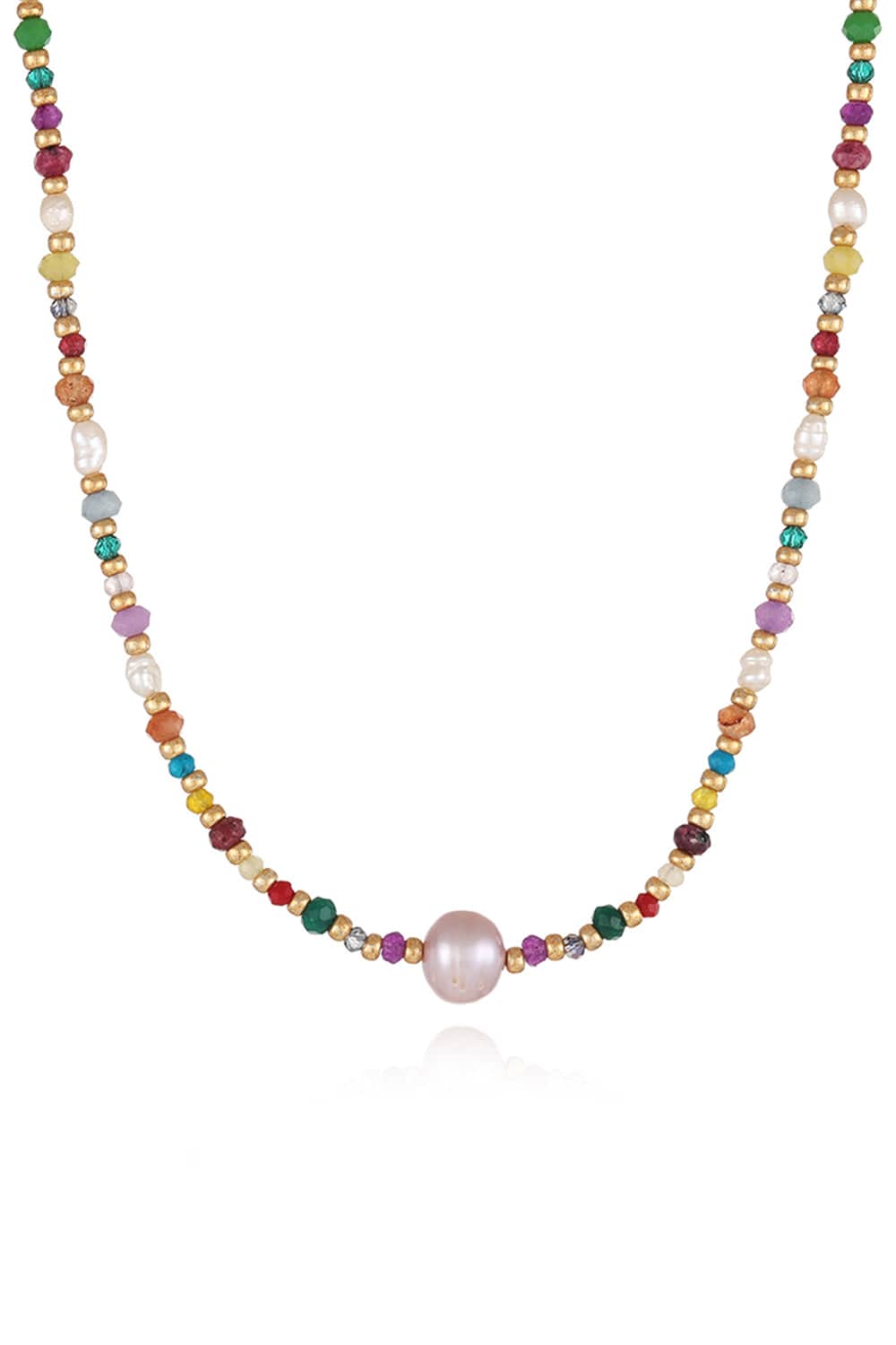 stylub Multicolored Bead Necklace