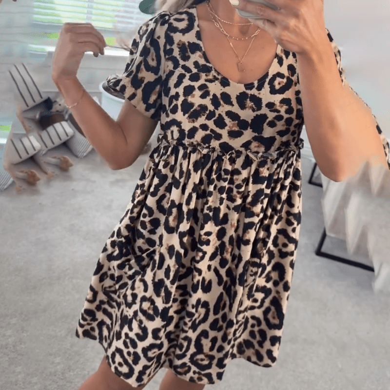 stylub Nala™ | Stylish Leopard Mini Dress