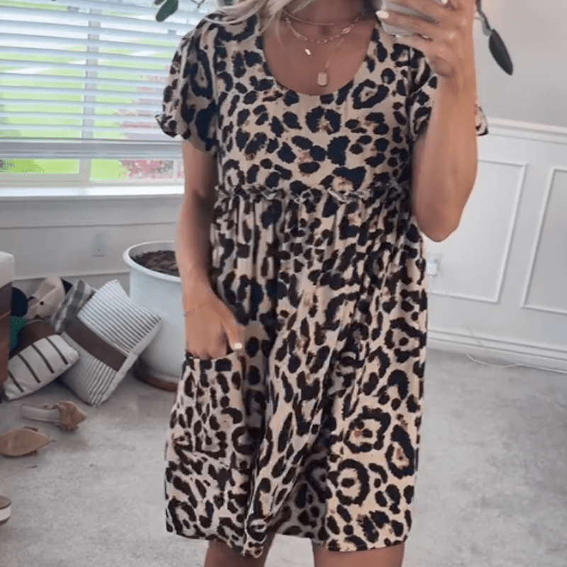 stylub Nala™ | Stylish Leopard Mini Dress