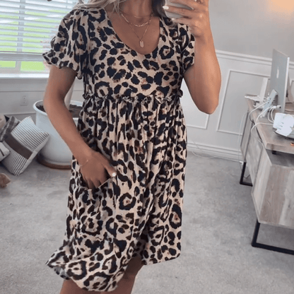 stylub Nala™ | Stylish Leopard Mini Dress