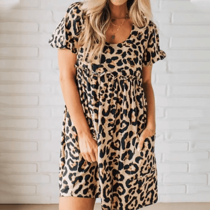 stylub Nala™ | Stylish Leopard Mini Dress