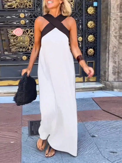 stylub Nicole - Stylish Crossover Neckline Dress