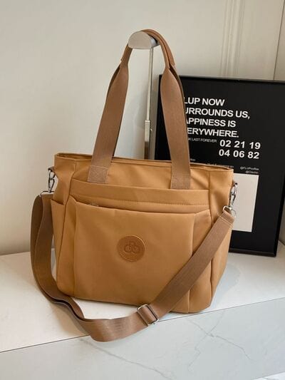 stylub Nylon Solid Color Tote Bag