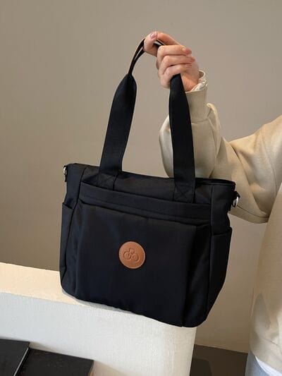 stylub Nylon Solid Color Tote Bag