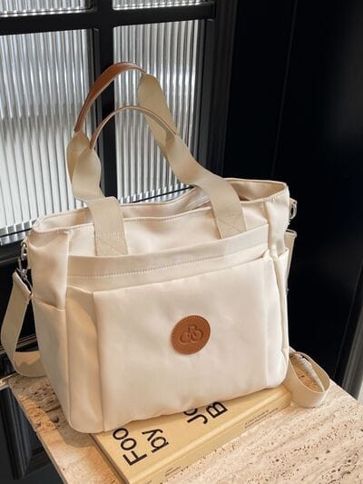 stylub Nylon Solid Color Tote Bag