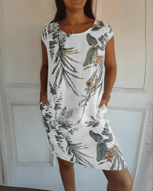 stylub Ofeliya™ | Printed Linen Dress