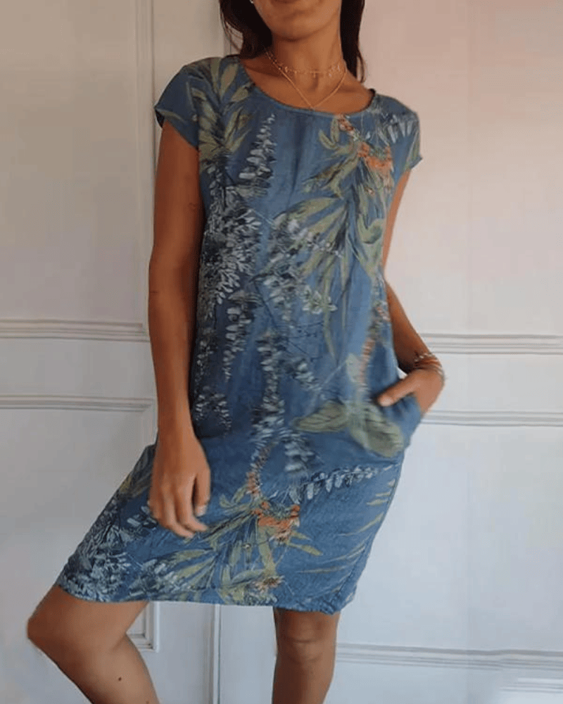 stylub Ofeliya™ | Printed Linen Dress