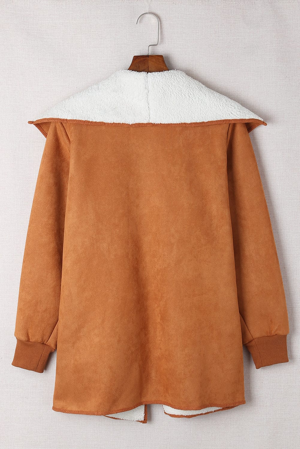 stylub Open Front Long Sleeve Sherpa Jacket