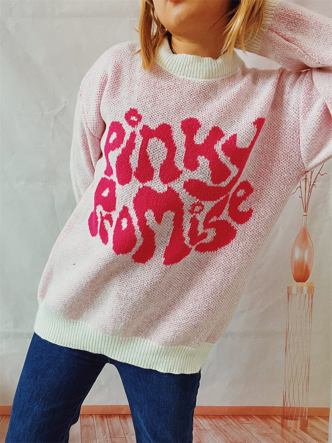 stylub PINKY PROMISE Graphic Sweater