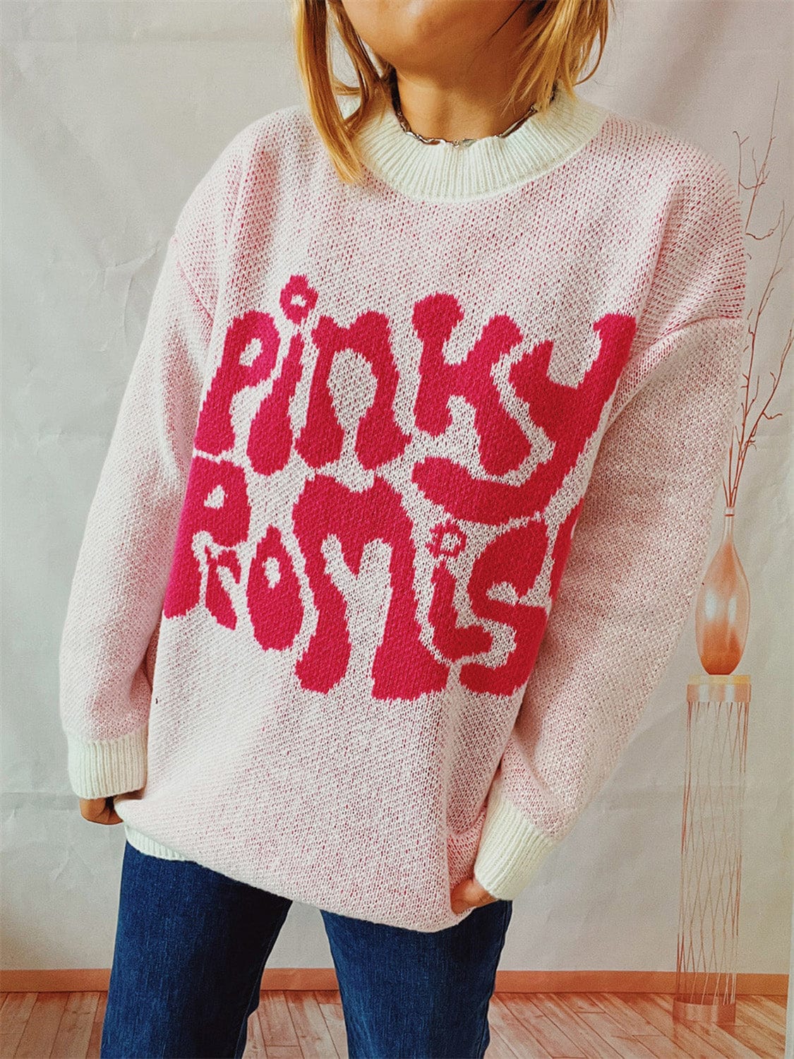 stylub PINKY PROMISE Graphic Sweater