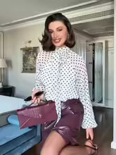 Stylub Polka Dot Bow-Tie Blouse — The Print Top That Feels Like a Mood