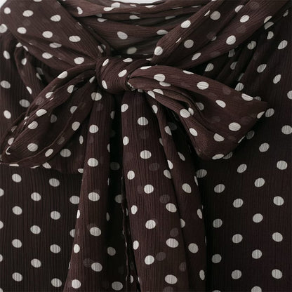 Stylub Polka Dot Bow-Tie Blouse — The Print Top That Feels Like a Mood