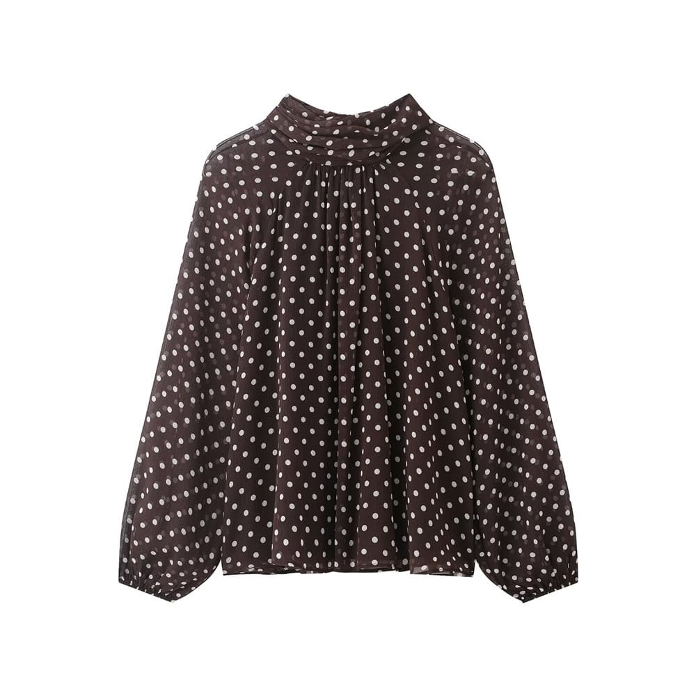 Stylub Polka Dot Bow-Tie Blouse — The Print Top That Feels Like a Mood
