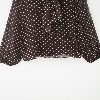Stylub Polka Dot Bow-Tie Blouse — The Print Top That Feels Like a Mood