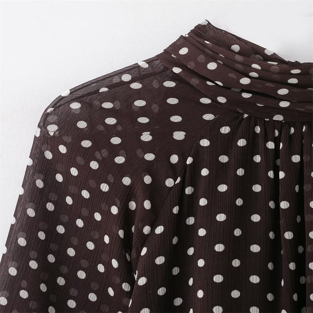 Stylub Polka Dot Bow-Tie Blouse — The Print Top That Feels Like a Mood