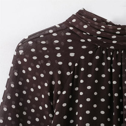 Stylub Polka Dot Bow-Tie Blouse — The Print Top That Feels Like a Mood