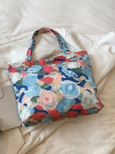 stylub Printed Canvas Handbag with Zipper