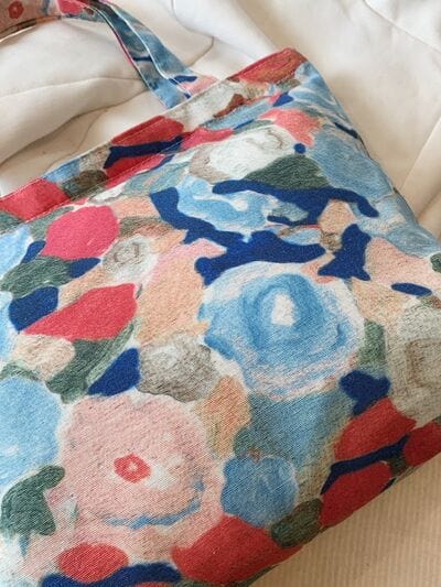 stylub Printed Canvas Handbag with Zipper