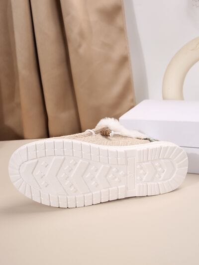 stylub Printed Round Toe Flat Slip-Ons