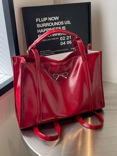 stylub PU Leather Bow Shoulder Bag