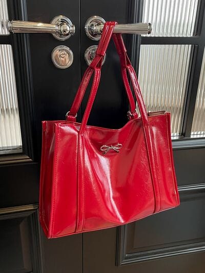 stylub PU Leather Bow Shoulder Bag