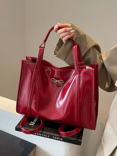 stylub PU Leather Bow Shoulder Bag